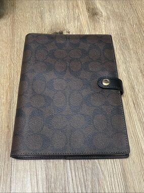 Coach Signature Black and Brown Notebook